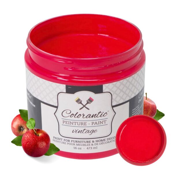 Colorantic | APPLE ORCHARD Chalk Paint for Furniture Painting DIY- Multi-Surface All-in-One Craft Paint | RED BARN Decorative Painting for Wood